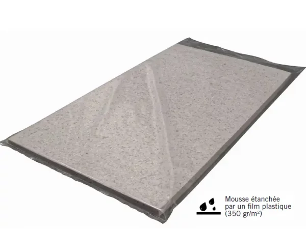 Foam sealed with plastic film - Natura cubicle mattress