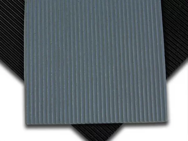 Rouleaux caoutchouc Surface striée – gris ou noir